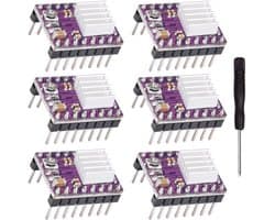 6x Stappenmotor Driver Module 1/32 Microstep voor 3D-printer en RepRap met Koellichaam