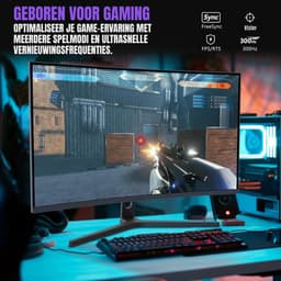 REN® Gaming Monitor 240hz - Gaming Monitor - Zwart - ‎18cm x 62cm x 45cm — thumbnail 8