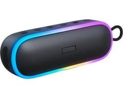 Delmark Draadloze Bluetooth Speaker - 20W Stereo - RGB Verlichting - IPX7 Waterdicht - Tot 20 uur Speeltijd