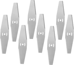 Set van 8 vervangende messen voor grasmaaiers - 15 cm universeel- Kleine vervangende messen - Metalen grasmaaier - Accessoires - Messen - Kleine messen - Geschikt voor alle gangbare grasmaaiers, bosmaaiers en trimmers (24V/36V modellen) — thumbnail 1