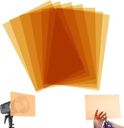 Oranje Lichtfilter Folie - 7 Stuks - A4 - Transparante Gelfilters Voor Verlichting Warmte - Pvc-Folie - Herbruikbare Transp - Hittebestendige Pvc Kleurfolie - Geschikt Voor Fotografie, DIY Verlichting, Decoratie En Oogbescherming — thumbnail 1