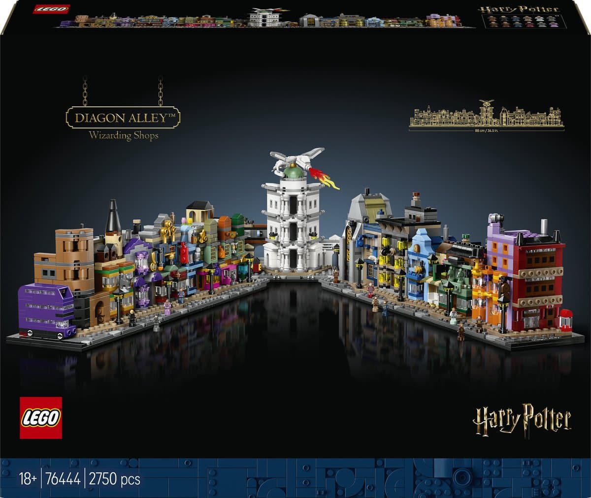 Lego Harry Potter 76444 De Wegisweg Tovenaarswinkels Bouwstenen — afbeelding 1