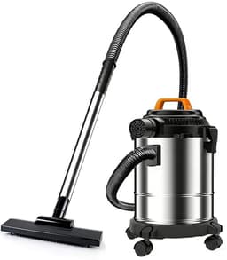 Fuegobird - Electric wet and dry vacuum cleaner - krachtig 2000W - Grote capaciteit 18 L - 4m cord - Blower connection - 7 accessoires - 1.6 m plastic hose - HEPA filterl - Bouwstofzuiger - RVS zuiger — thumbnail 2