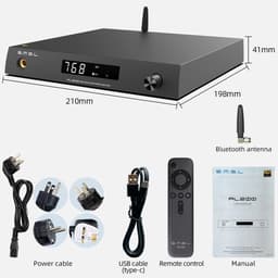 Krachtige Stereo Eindversterker met D/A Converter en Hoofdtelefoonuitgang — thumbnail 2