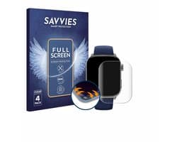 Savvies - Screenprotector voor Gard Pro Health Smartwatch 3 (41 mm) - Folie Beschermfolie transparant volledig dekking 4 Stuks