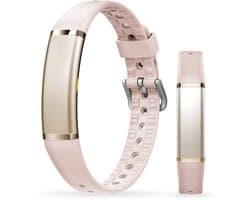 Activity Tracker - Waterdicht IP68 - Meet Hartslag, SpO₂ en Slaap - Stappenteller - Geanodiseerd Aluminium - BREND-App - Roze - BREND BR-2249