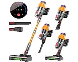 Zolara Draadloze stofzuiger - Zonder zak - 550W - Steelstofzuiger - Geel
