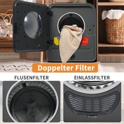 Afzuigdroger - Roestvrijstalen droger - 3 kg - daadwerkelijk maximaal 4,5 kg - 830 W - meervoudige filtering - 5 programma's - oververhittingsbeveiliging - wandmodel — thumbnail 5