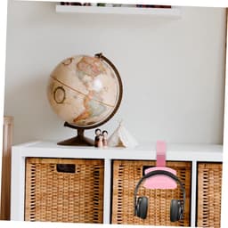 Koptelefoon Hanger - Headset Houder - Bureau Organisatie - Zelfklevend of Schroefbevestiging - 8 x 6 x 2 cm - Roze — thumbnail 2