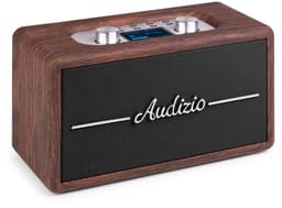 Retro speaker - Audizio Tune60 - Bluetooth speaker - Met afstandsbediening - 40W - Houtlook — thumbnail 1