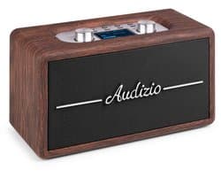 Retro speaker - Audizio Tune60 - Bluetooth speaker - Met afstandsbediening - 40W - Houtlook