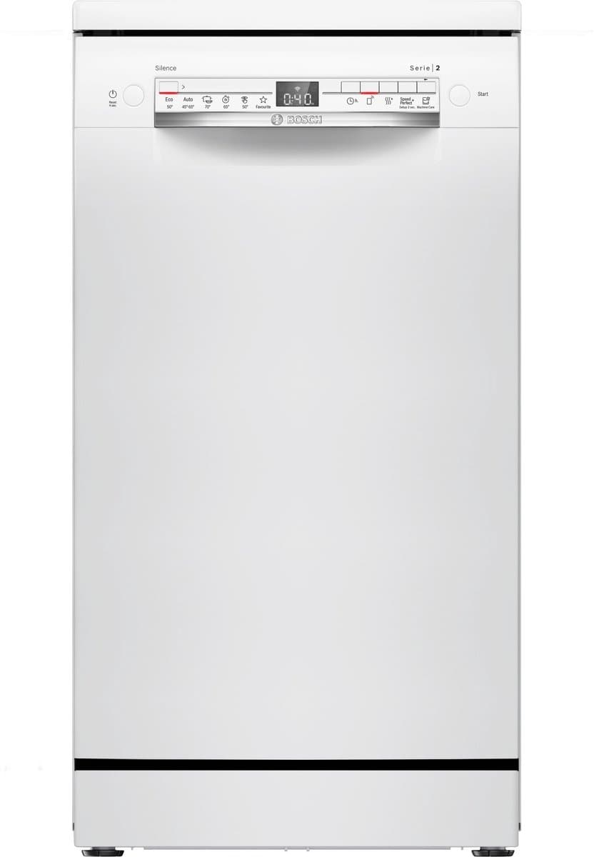 Bosch Serie 2 SPS2HKW55E – Vrijstaande vaatwasser 45 cm – Wit – Home Connect — afbeelding 1