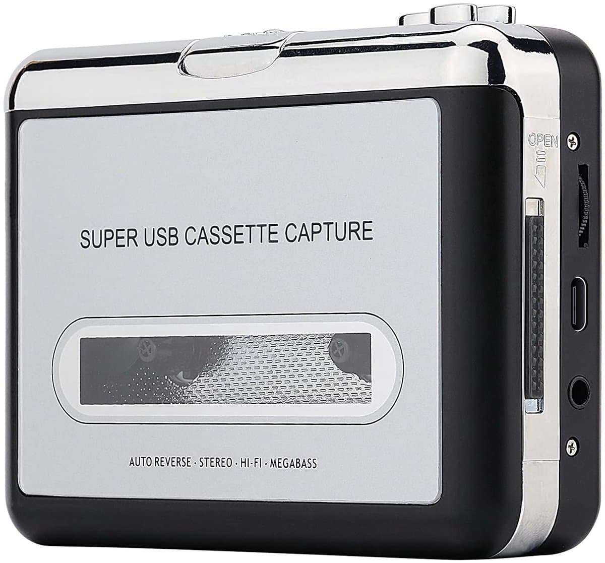 longziming - Walkman - Cassettespeler - Cassette Converter - USB-aansluiting, zet cassettes om naar MP3 - Geen technische kennis nodig, plug-and-play - Werkt op Windows en Mac, geen driver nodig - Retro design, ook draagbaar als speler — afbeelding 1