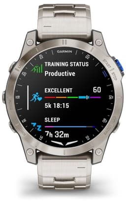 Garmin - 010-02582-51 - D2™ Mach 1 - Smartwatch met geventileerde titanium band en extra zwarte siliconen band — thumbnail 6