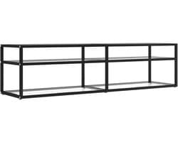 TV Kast - Dressoir Kast - Opbergen Media - Gehard Glas - 160x40x40cm - Transparant