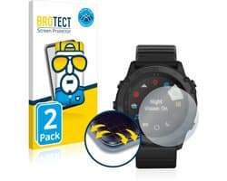 BROTECT - Screenprotector voor Garmin Tactix Delta Solar - Folie Beschermfolie transparant volledig dekking - 2 Stuks