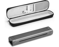 Draagbare Thermische Printer – Mobiele Printer – Bluetooth Printer – Wireless Printer – A4 Printer – Compact Formaat – Inktvrij Printen – Inclusief Opbergtas