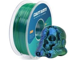 3D Printer Filament - Zijde PLA - Gedetailleerd Printen - Kleurverloop Effect - 1.75 mm 1 kg - Blauw Groen