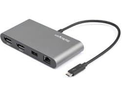 Mini Thunderbolt 3 Dockingstation voor Dubbel Scherm met 4K 60Hz en Gigabit Ethernet