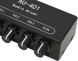 4-Kanaals Mini Audio Mixer met Onafhankelijke Volumeregeling en Versterking voor PC en Laptop — thumbnail 5