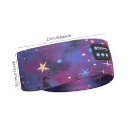 Sterrenhemel Draadloze Slaapkoptelefoon – Bluetooth Hoofdband voor Zijslapers – Ruisonderdrukking – Ultradun Ontwerp — thumbnail 2