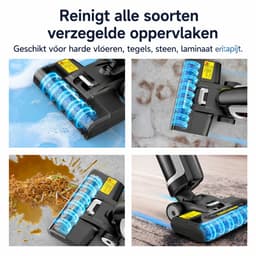 Jurrys Elektrische Stofzuiger - Vloerreiniger - Stofzuigapparaat - 3-in-1 - Nat en droog - Zelfreinigend - Afmeting 335×28.5×69 cm — thumbnail 3