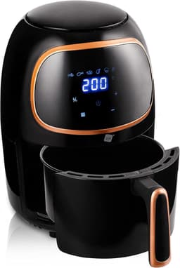 Airfryer 2 liter – Digitale friteuse met 6 programma’s, anti-aanbaklaag en temperatuurregeling tot 200 °C – Gezond bakken en frituren — thumbnail 1