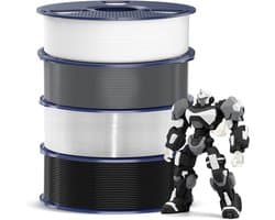 PETG Filament 1.75 mm 4kg Set: Sterk, Duurzaam en Veelzijdig voor 3D Printers