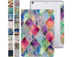 Transparante Hoes voor iPad Pro 12.9 Inch (2e Generatie 2017) - Lichtgewicht Bescherming met Diamond Grid Achterkant