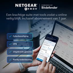 NETGEAR Orbi RBE973S - Mesh WiFi - WiFi Versterker - WiFi 7 - 27000 Mbps - Quad-Band - 3-Pack - Wit — thumbnail 9