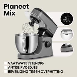 Multifunctionele Kneedmachine 1800W met Touchscreen en 5L Kom — thumbnail 3