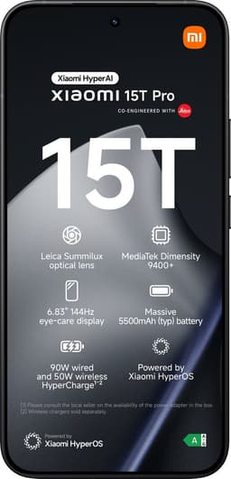 Xiaomi 15T Pro - 12GB/512GB - Zwart — thumbnail 2