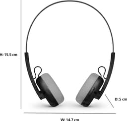 PHILIPS CENTURY RANGE The Ringo TAH2000 Draadloze on-ear koptelefoon - multipoint aansluiting - Retro Look - Light Weight - Zwart — thumbnail 3