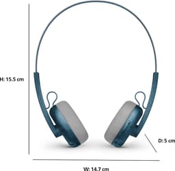 PHILIPS TAH2000TL/00 Draadloze on-ear koptelefoon - multipoint aansluiting - Retro Look - Light Weight - Teal Blauw — thumbnail 14