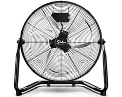 Industriële Vloerventilator met 3 Snelheden en Hoge Snelheid, 45,7 cm, Robuust Metaal voor Magazijn en Werkplaats