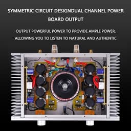 20W Hi-Fi Eindversterker 2.0 Kanaals Home Audio Versterker — thumbnail 5