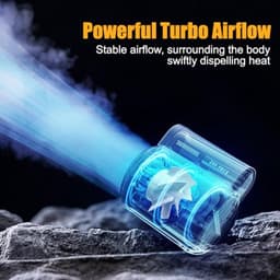 Draagbare Taille Clip Ventilator - USB Oplaadbare Persoonlijke Fan met 3 Snelheden en 4500mAh Batterij — thumbnail 4