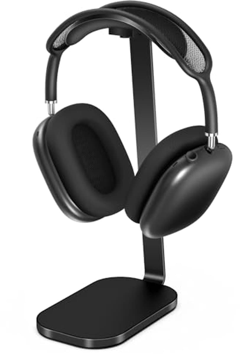 Hoofdtelefoonstandaard voor gaming en over-ear hoofdtelefoons - Zware headsethouder van aluminium en siliconen — afbeelding 1