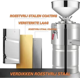 MKSS® Pindakaas Machine - Pindakaas Machine RVS - 1200W - 15KG - Zilver — thumbnail 2