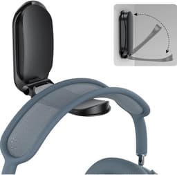 Koptelefoonstandaard, bureaustandaard - zelfklevende koptelefoonhaak, vast, gaming koptelefoonstandaard onder het bureau, magnetische opvouwbare koptelefoonclip, Geschikt voor Sony clipstandaard, Beats — thumbnail 2