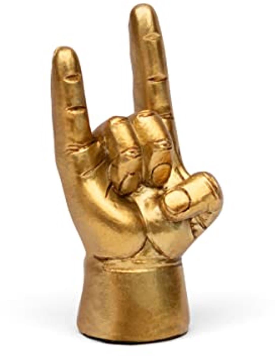 Hoofdtelefoonhouder in Goud van Hars voor Bureau Accessoires — afbeelding 1