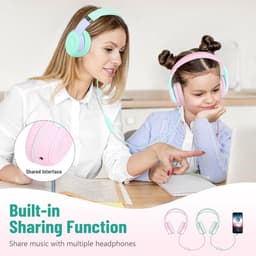 Koptelefoon kinderen met draad - Kinderkoptelefoon - Bedrade hoofdtelefoon - Veilig volume - School - Tablet - Laptop - Reizen - Muziek luisteren — thumbnail 4