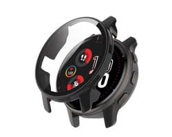 Stravo Screen protector case voor Garmin Venu 2S - Full Cover Hard Case / Beschermend Hoesje - Zwart - Garmin screenprotectors