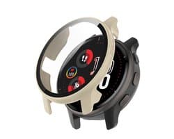 Stravo Screen protector case voor Garmin Venu 2S - Full Cover Hard Case / Beschermend Hoesje - Wit - Garmin screenprotectors