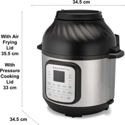 5,7 l Elektrische Multikoker met Airfryer - 11-in-1 Snelkookpan, Slowcooker, Stoompan en Grill — thumbnail 11