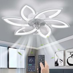 Moderne Plafondventilator met Dimbare LED Verlichting en Afstandsbediening voor Woonkamer en Slaapkamer — thumbnail 4