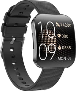 Smartwatch voor Dames en Heren 2025 -1.85inch AMOLED - RVS, Siliconen Bandje - Hartslagmeter - Stappenteller - Slaapmonitor - Multisport - Compatibel met Android en iOS - Waterproof - KLEUR ROZE — thumbnail 4