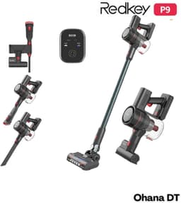 Redkey P9 - Draadloze Stofzuiger Zonder Zak - Snoerloze Stofzuiger - Steelstofzuiger - 8 Functies - 30000pA - Dubbele HEPA Filtratie — thumbnail 1