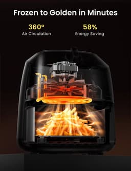 Aafinity Airfryer - Airfryer oven - Friteuse - Heteluchtfriteuse - 2 liter - 1150 W - Gemakkelijk schoon te maken - Zwart — thumbnail 5