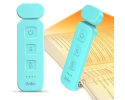 Oplaadbaar Boeklicht met Clip - Oogverzorgende LED Leeslamp met 3 Kleuren en Traploos Dimmen